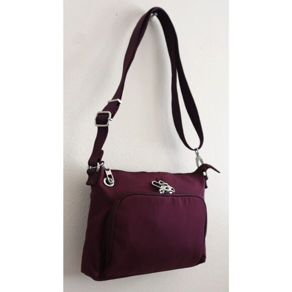 Baggallini Women's O/S Mulberry/Wine Anti-Theft/RFID Memento Crossbody Bag - Picture 13 of 16